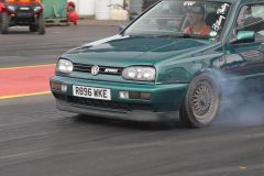 Santa pod pre start light them up!